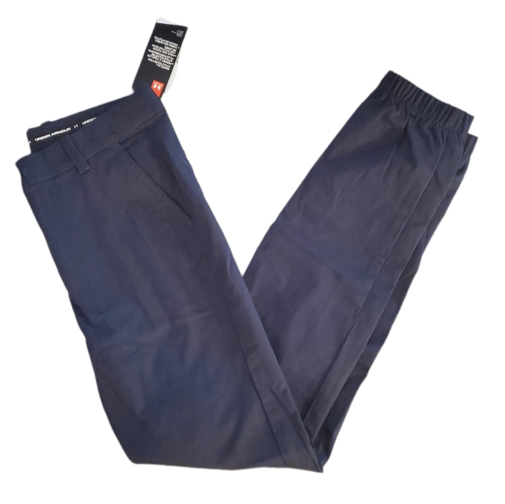 Under Armour School Uniform Slim Straight Navy Pants